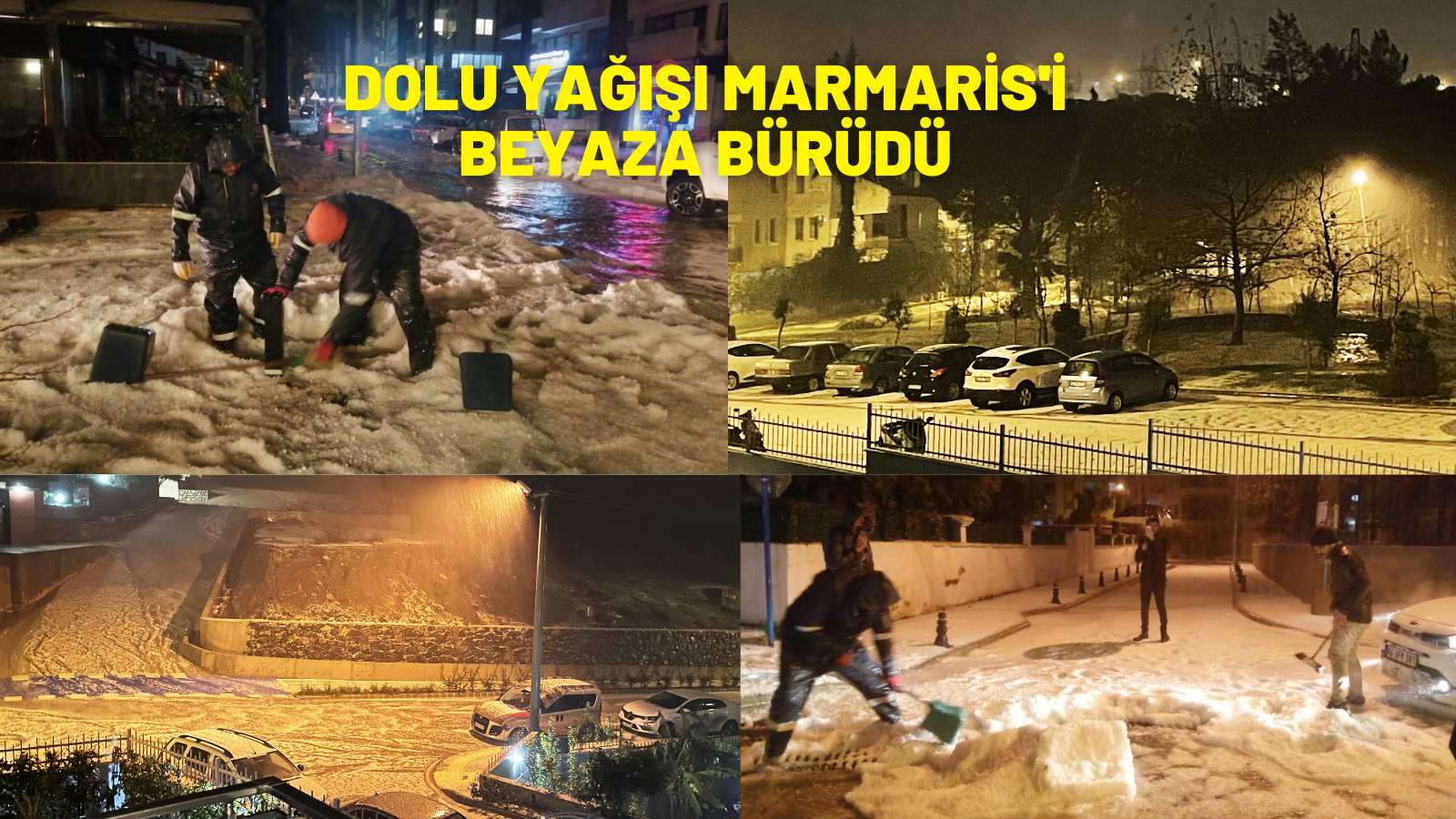 BODRUM VE MARMARİS BEYAZA BÜRÜNDÜ