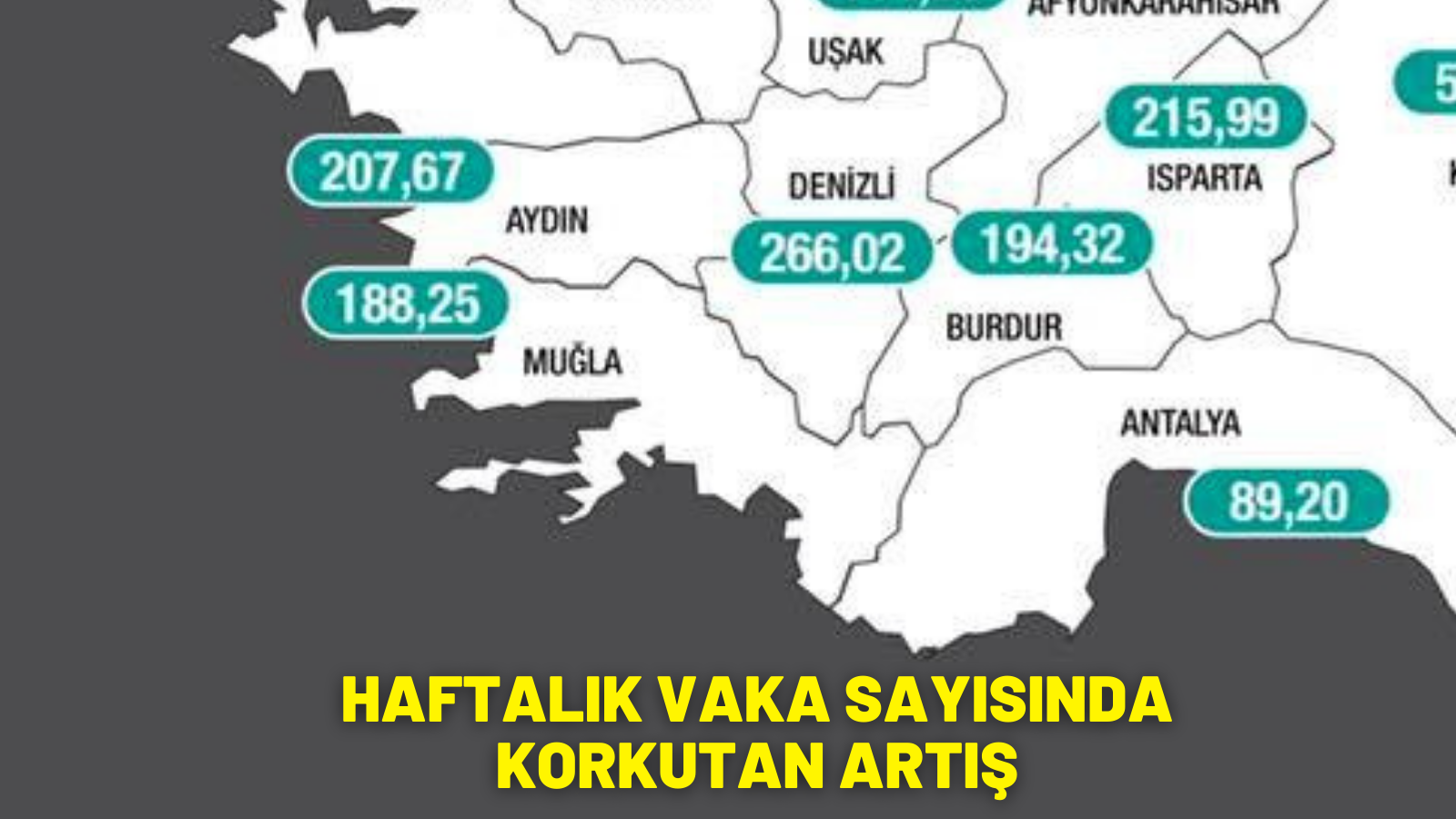 HAFTALIK VAKA SAYISINDA KORKUTAN ARTIŞ