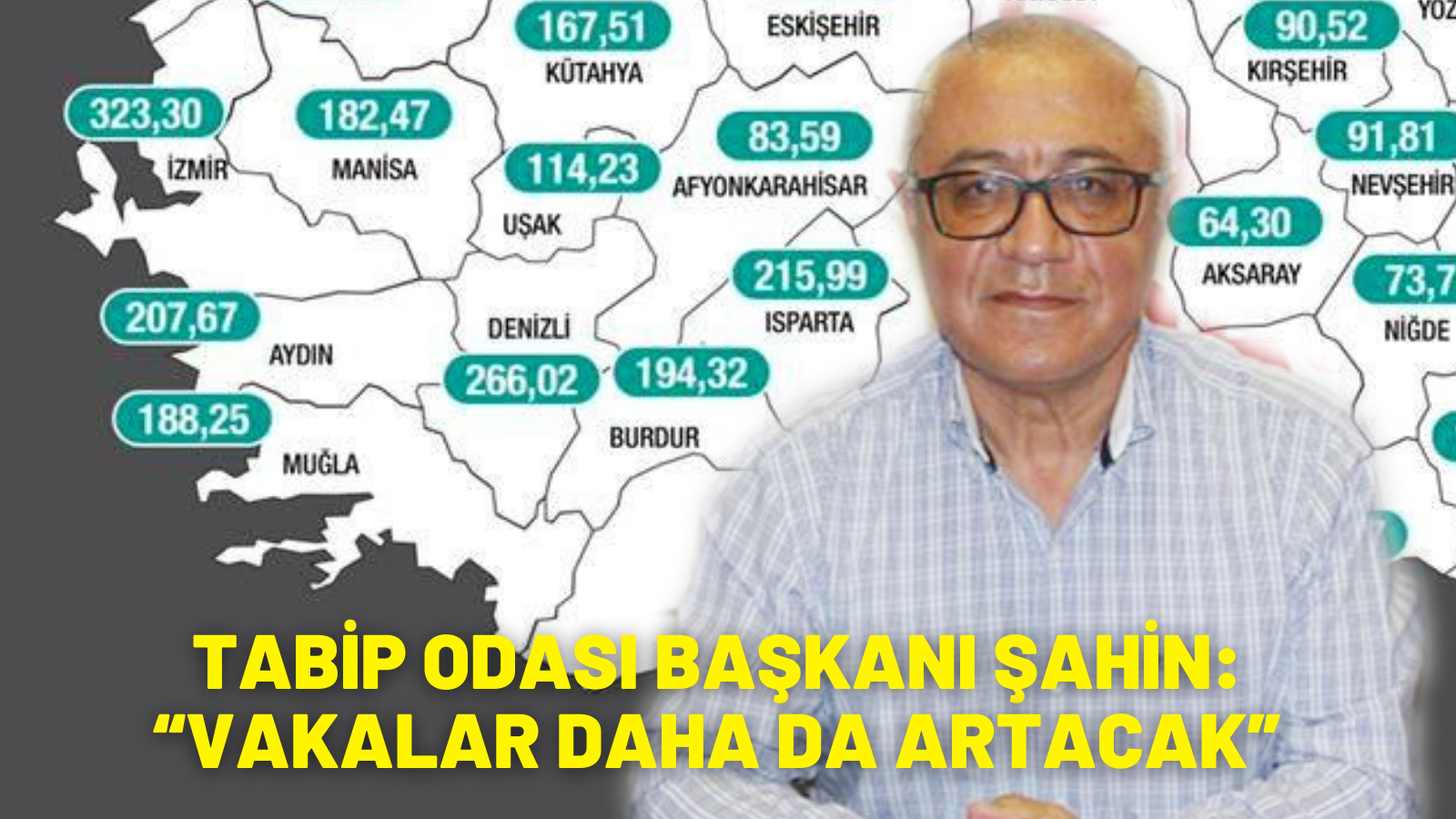 ŞAHİN:  “VAKALAR DAHA DA ARTACAK”