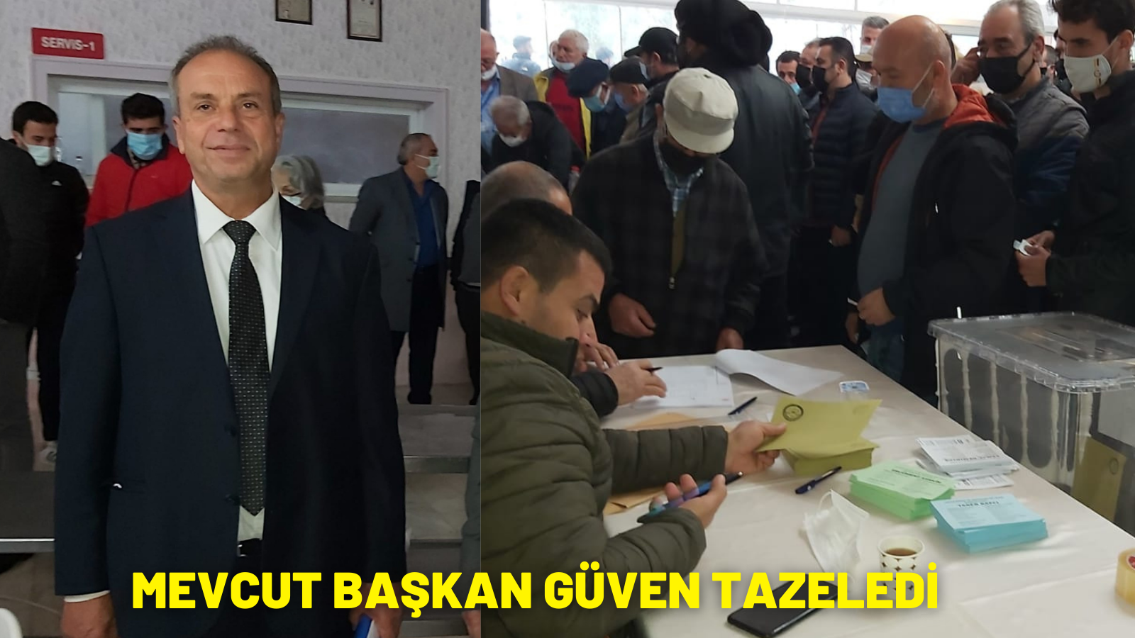 MEVCUT BAŞKAN GÜVEN TAZELEDİ