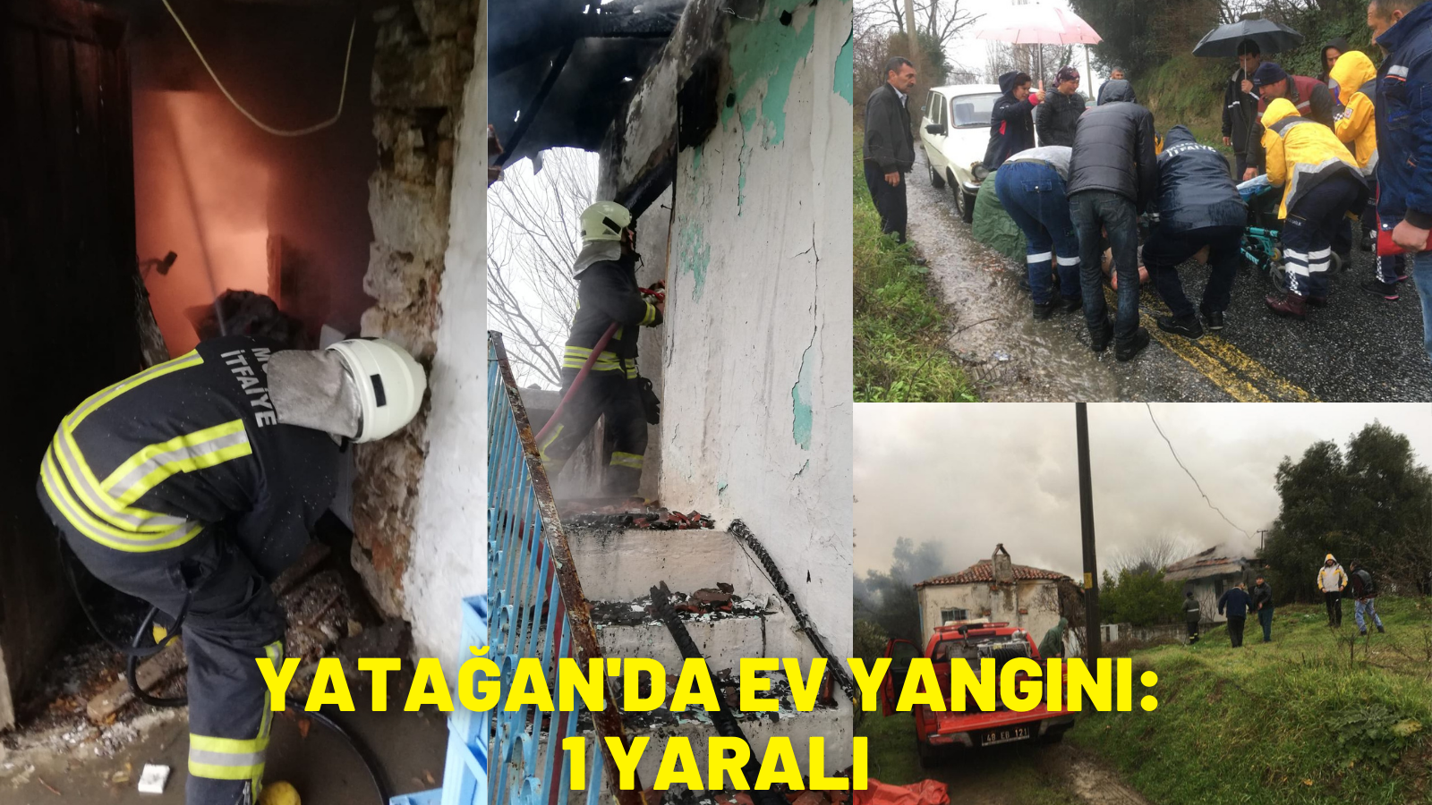 Muğla'da evde çıkan yangında 1 kişi yaralandı