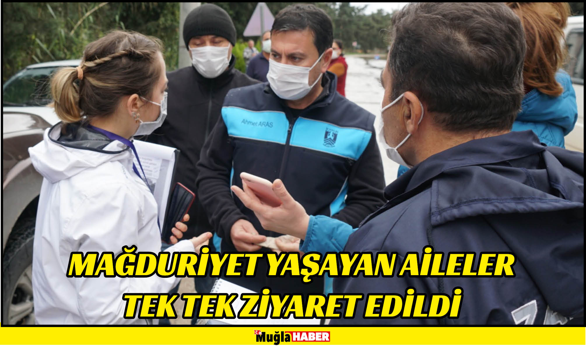 MAĞDURİYET YAŞAYAN AİLELER TEK TEK ZİYARET EDİLDİ