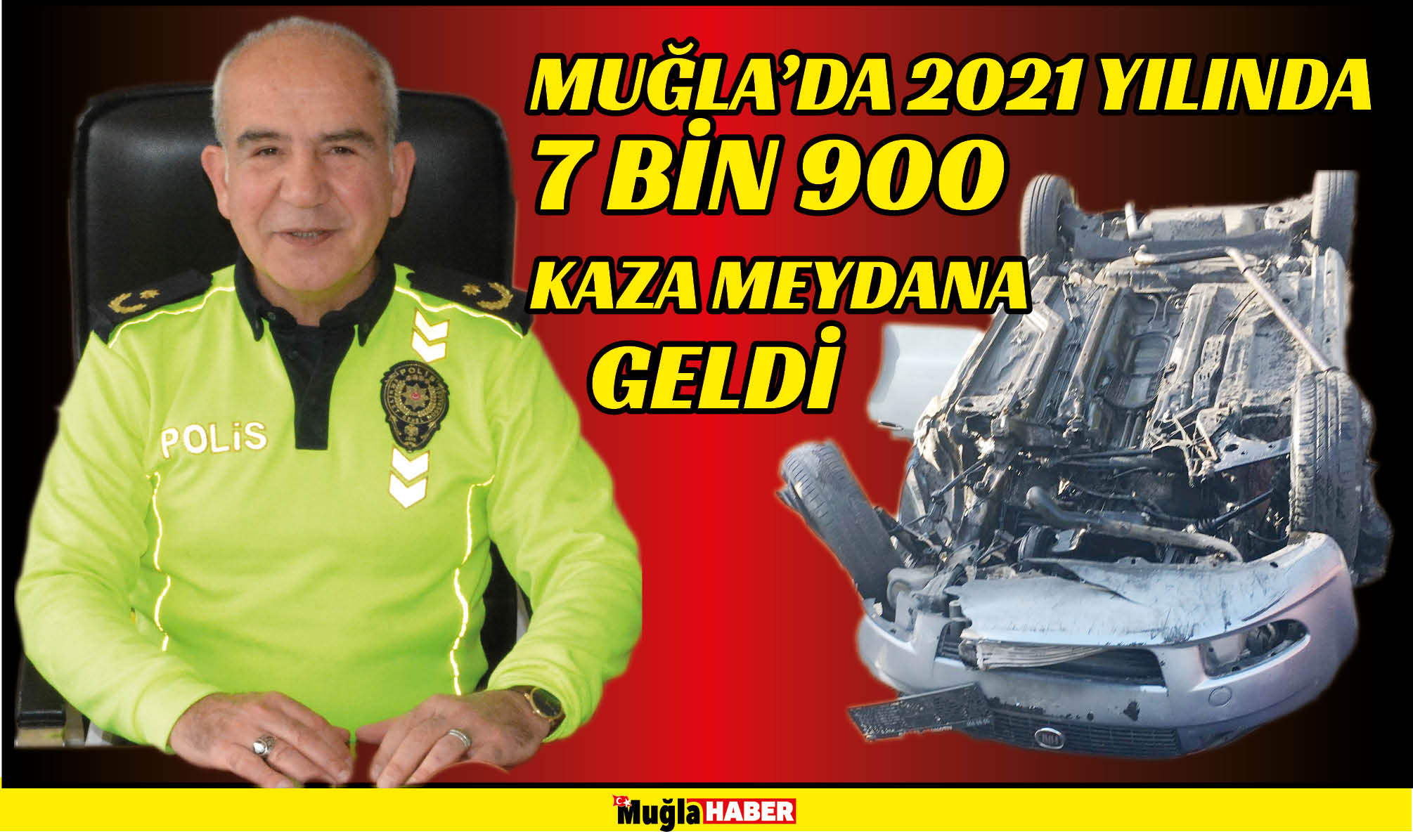 MUĞLA’DA 2021 YILINDA 7 BİN 900 KAZA MEYDANA GELDİ