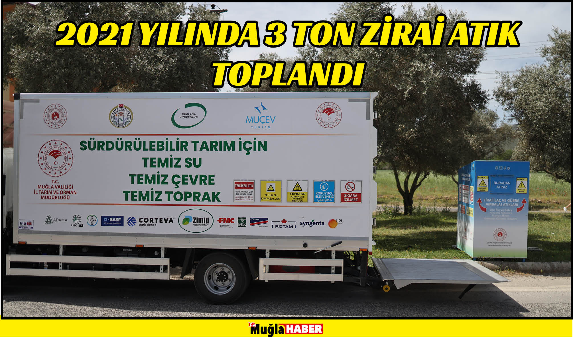 2021 YILINDA 3 TON ZİRAİ ATIK TOPLANDI