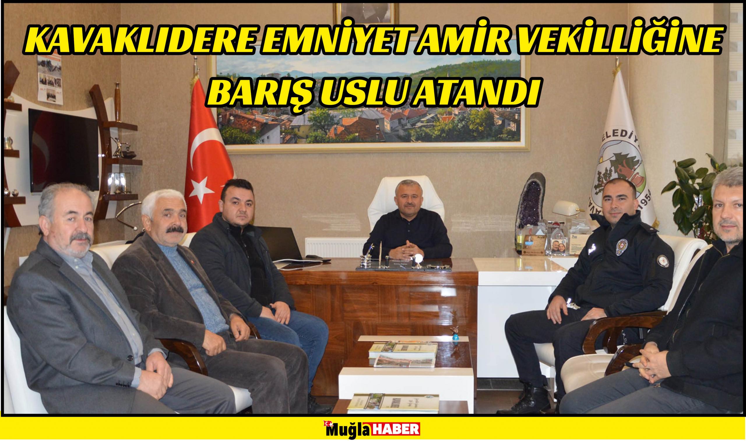 KAVAKLIDERE EMNİYET AMİR VEKİLLİĞİNE BARIŞ USLU ATANDI