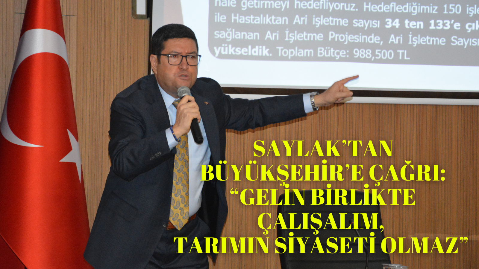 SAYLAK’TAN BÜYÜKŞEHİR’E ÇAĞRI: “GELİN BİRLİKTE ÇALIŞALIM, TARIMIN SİYASETİ OLMAZ”