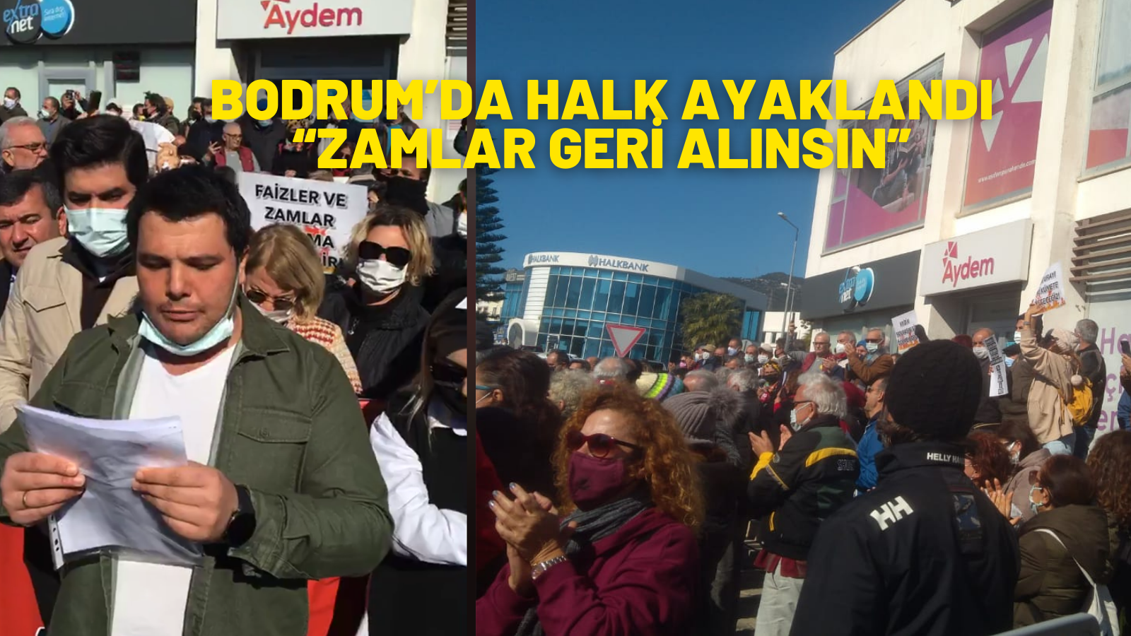 BODRUM’DA HALK AYAKLANDI  “ZAMLAR GERİ ALINSIN”   