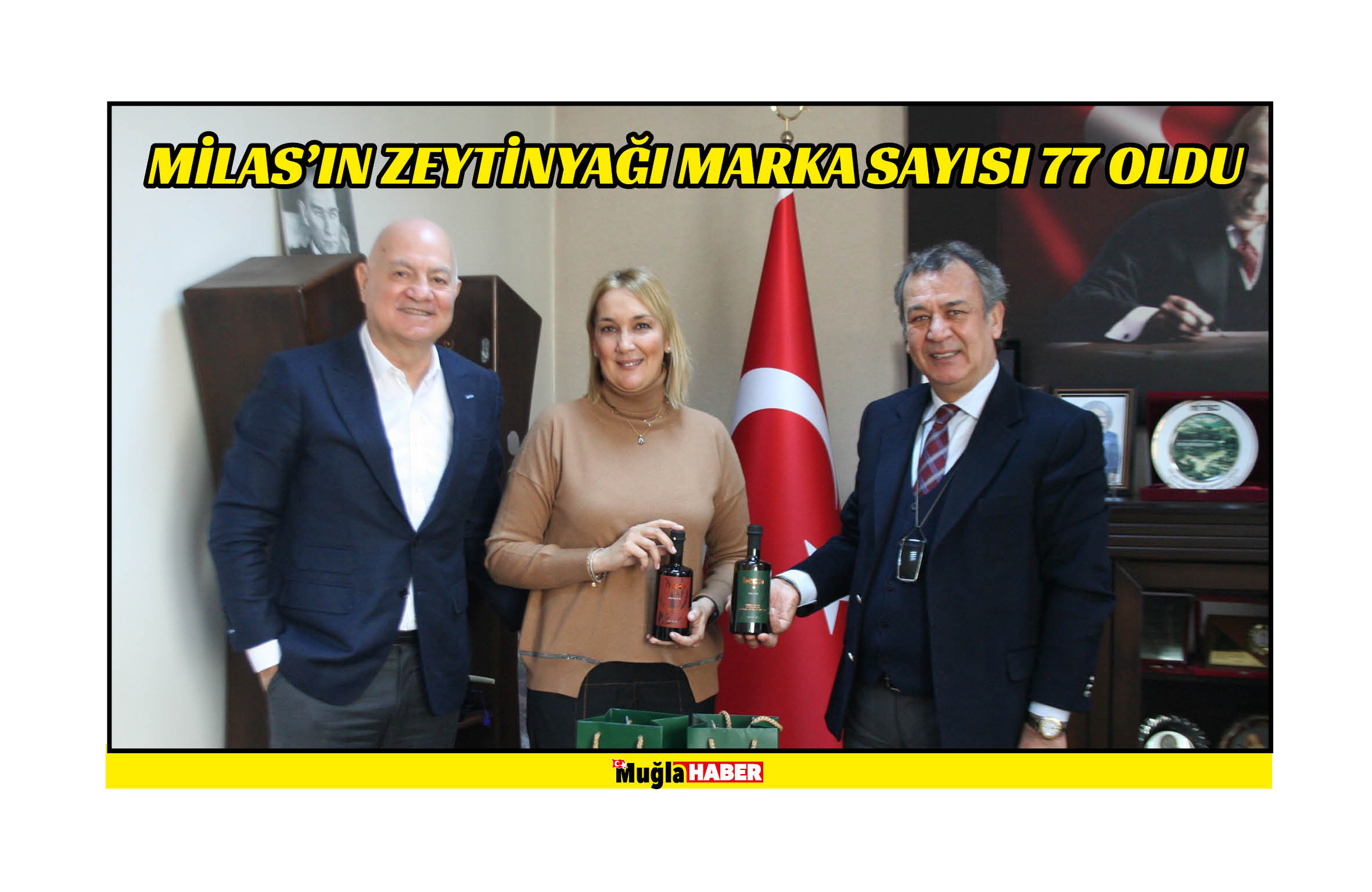  MİLAS'IN ZEYTİNYAĞI MARKA SAYISI 77 OLDU 