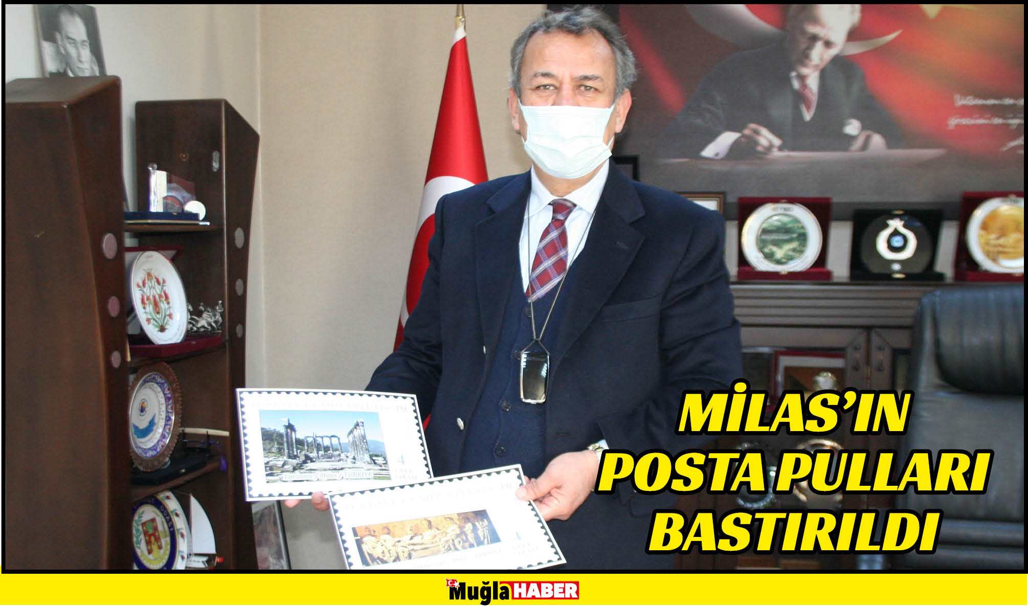 MİLAS’IN POSTA PULLARI BASTIRILDI