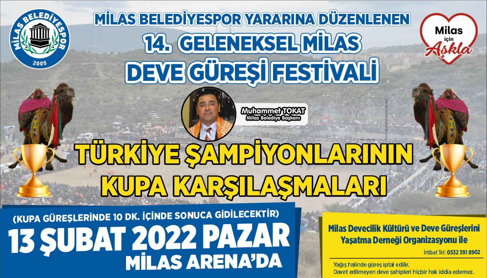 BAŞKAN TOKAT’TAN DEVE GÜREŞİ FESTİVALİ’NE DAVET