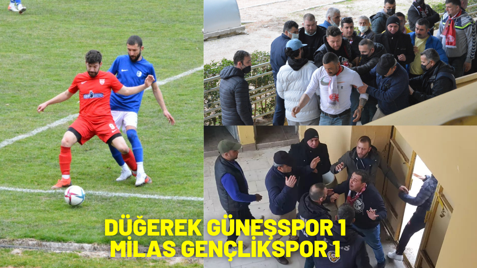 SÜPER AMATÖR LİGİ PLAY OFF MAÇI BERABERE BİTTİ