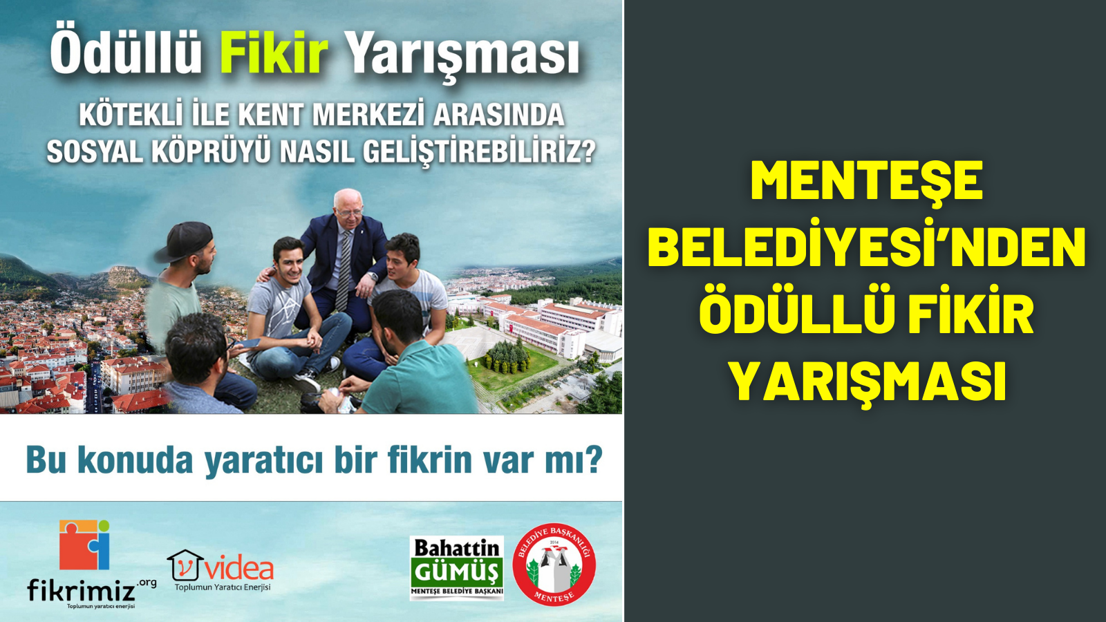 MENTEŞE BELEDİYESİ’NDEN ÖDÜLLÜ FİKİR YARIŞMASI