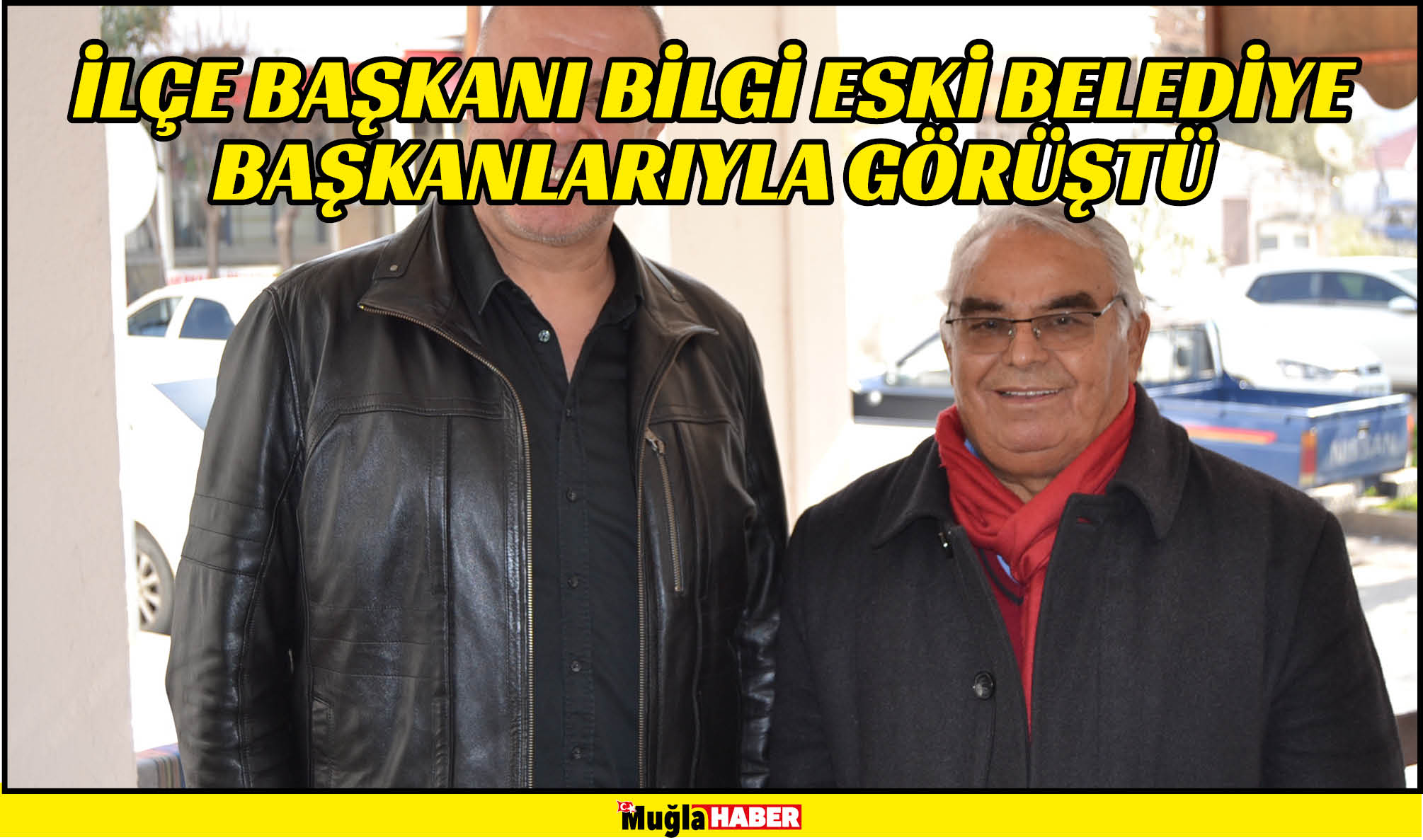 İLÇE BAŞKANI BİLGİ ESKİ BELEDİYE BAŞKANLARIYLA GÖRÜŞTÜ