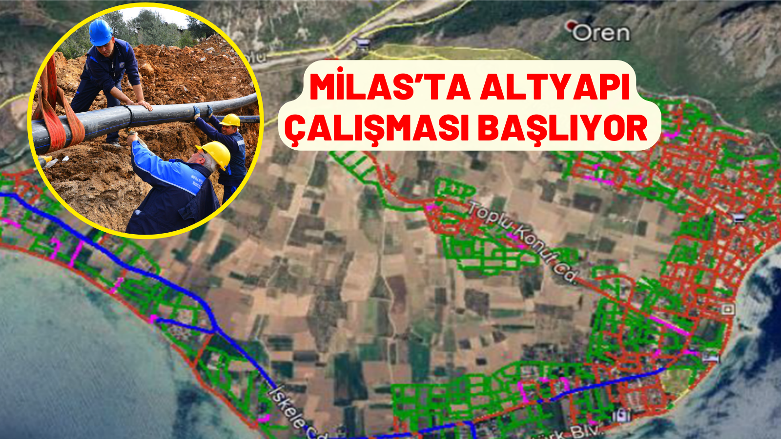 MİLAS’TA ALTYAPI ÇALIŞMASI BAŞLIYOR