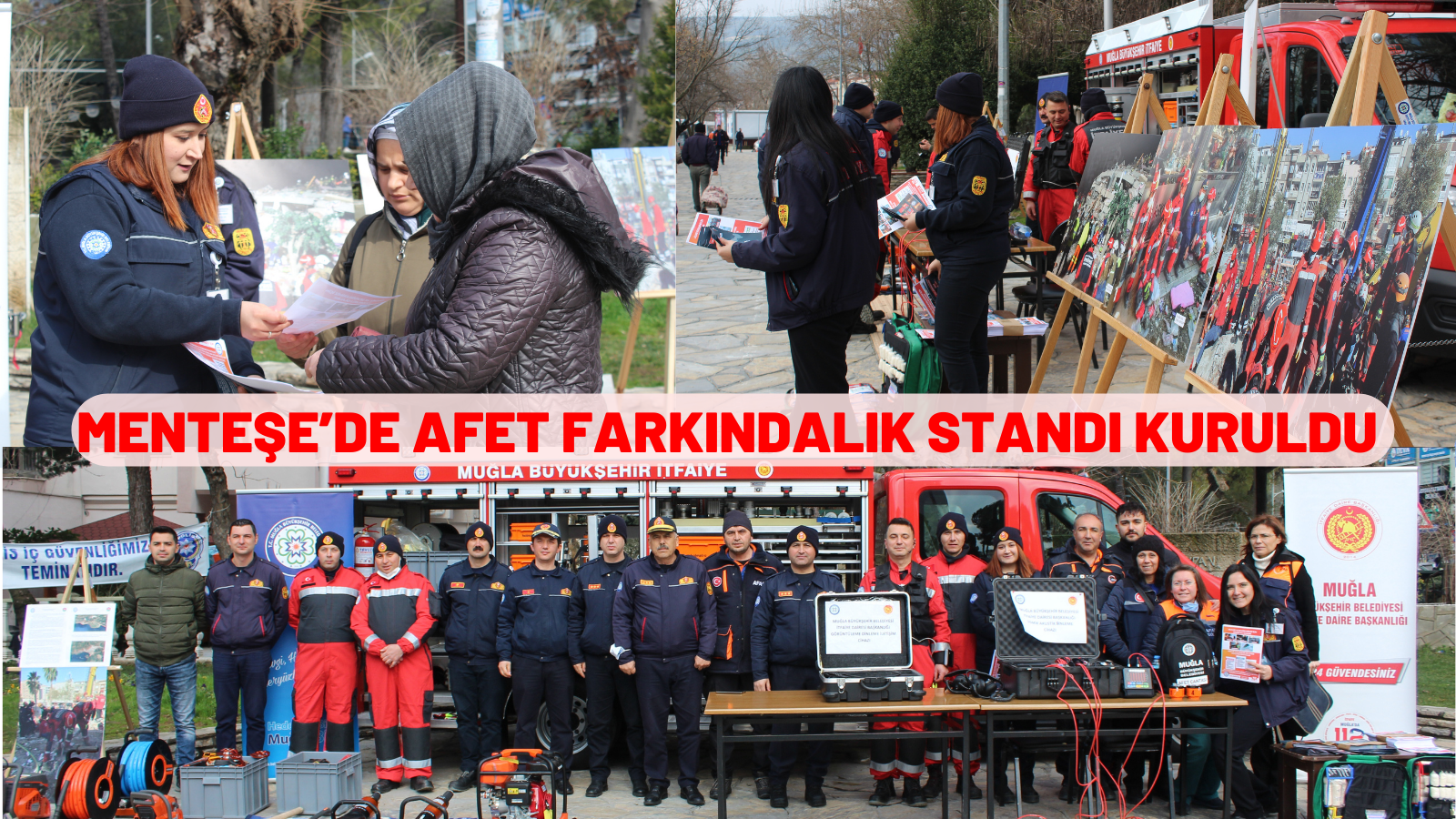 MENTEŞE’DE AFET FARKINDALIK STANDI KURULDU