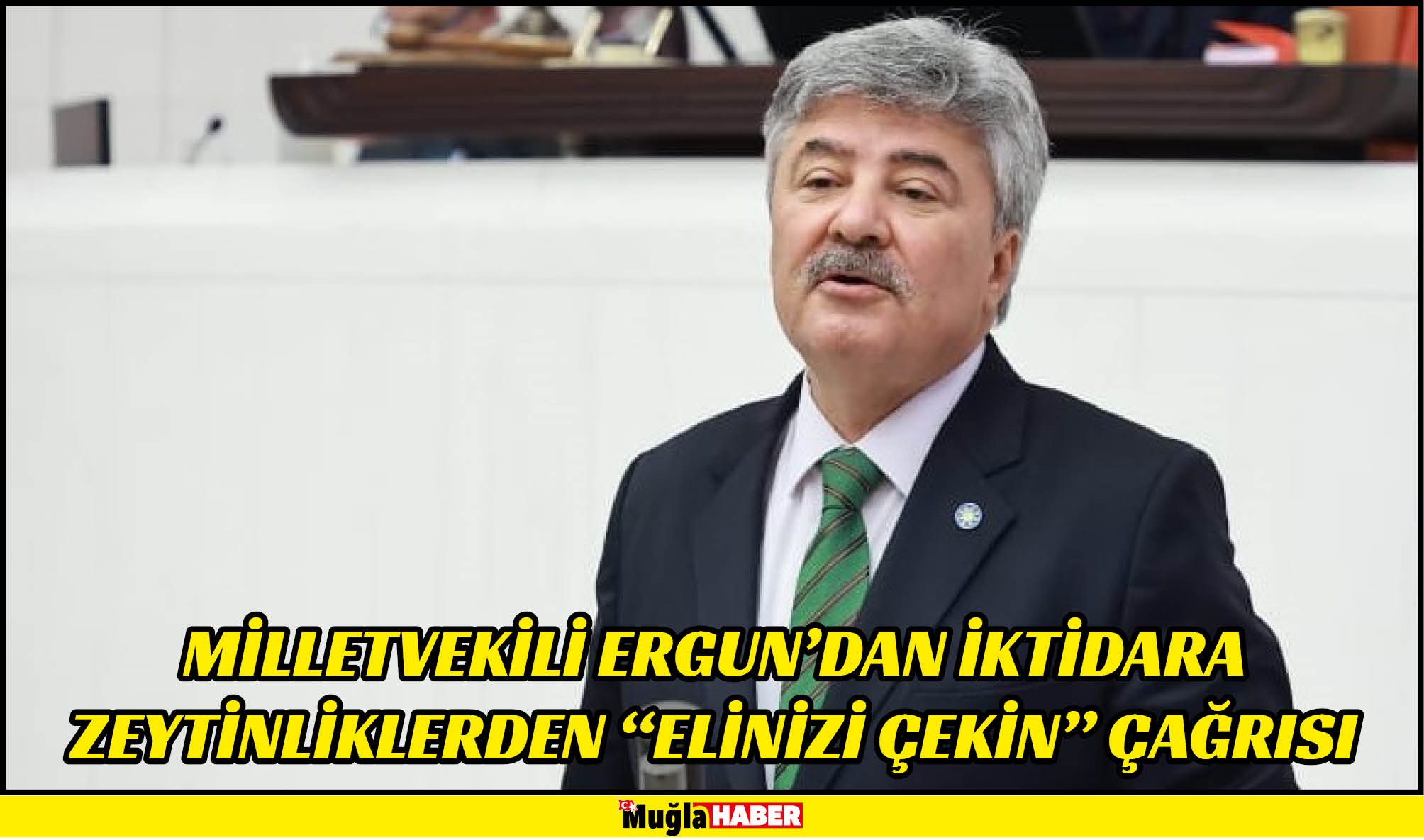 MİLLETVEKİLİ ERGUN’DAN İKTİDARA ZEYTİNLİKLERDEN “ELİNİZİ ÇEKİN” ÇAĞRISI