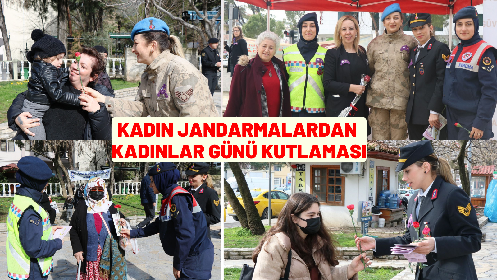 KADIN JANDARMALARDAN KADINLAR GÜNÜ KUTLAMASI