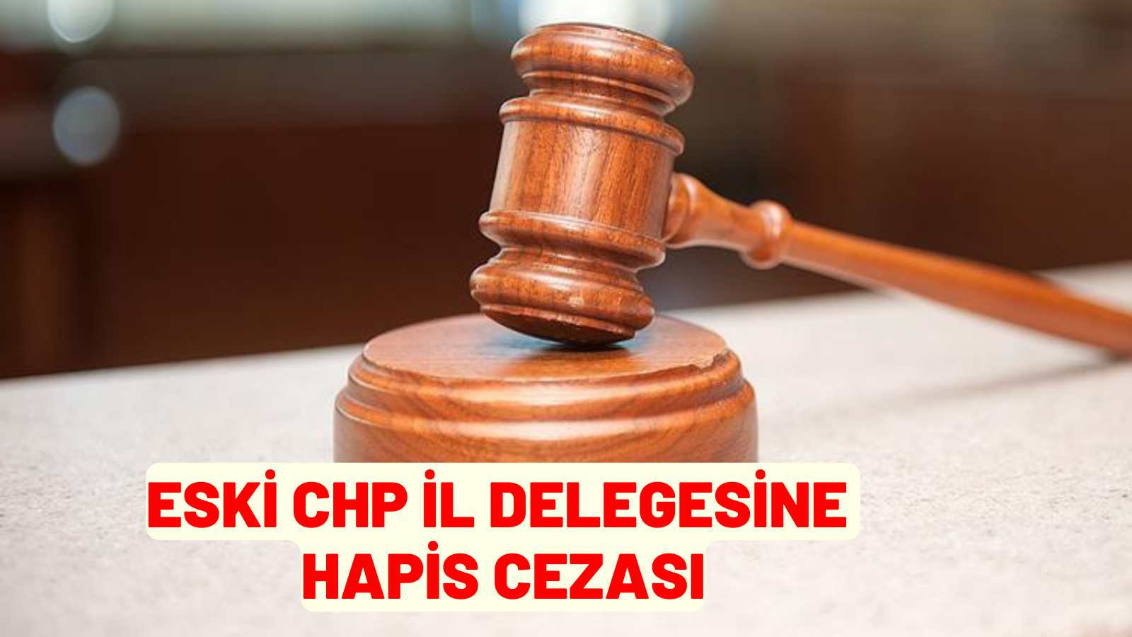 CHP ESKİ  İL DELEGESİNE HAPİS CEZASI