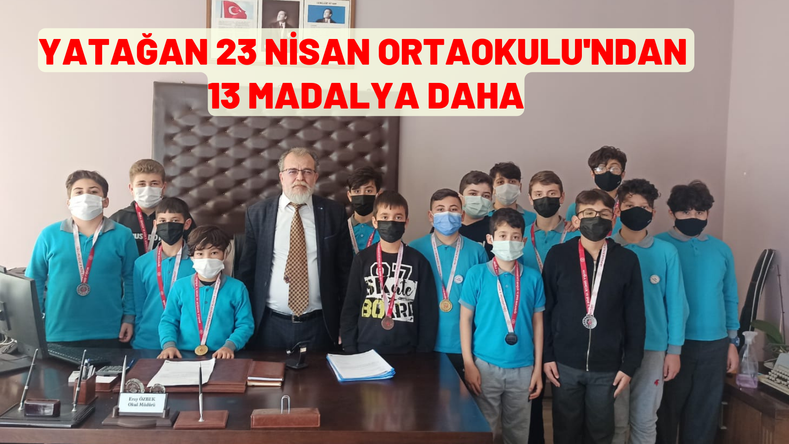 YATAĞAN 23 NİSAN ORTAOKULU'NDAN  13 MADALYA DAHA