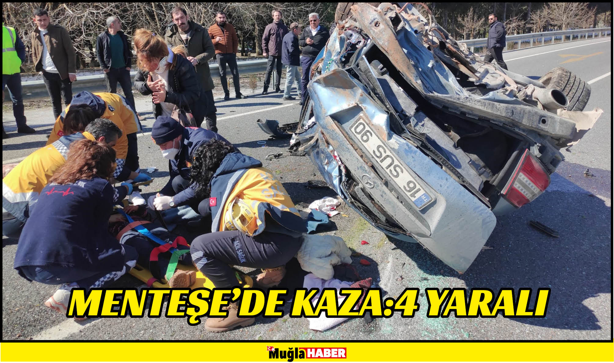 MENTEŞE’DE KAZA:4 YARALI