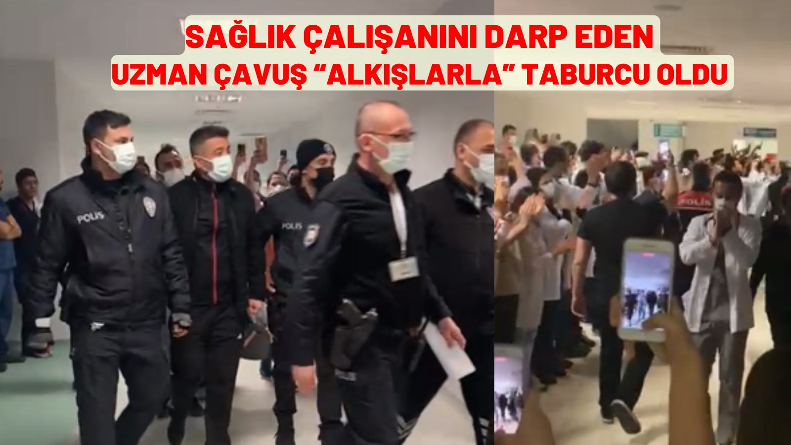 UZMAN ÇAVUŞ “ALKIŞLARLA” TABURCU OLDU