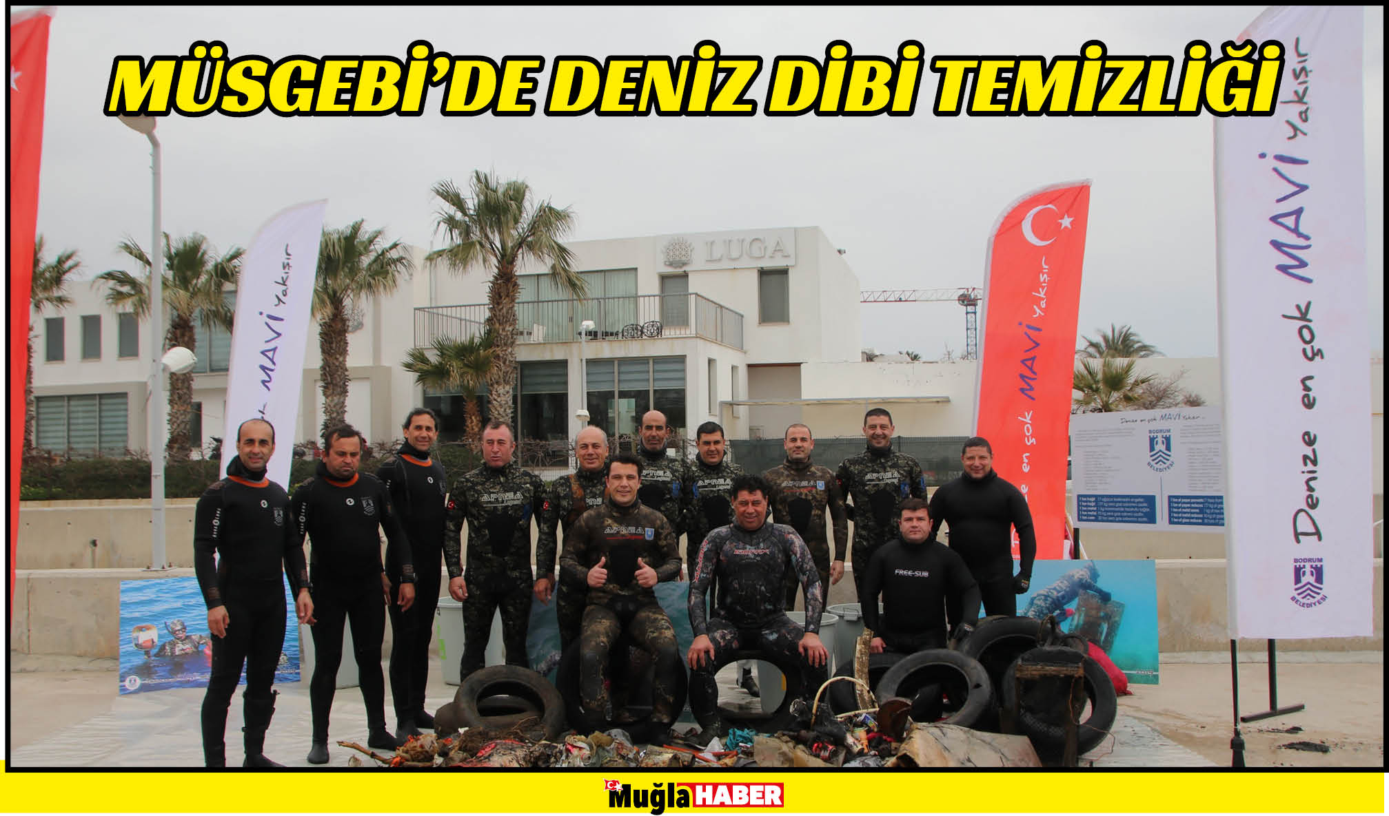 MÜSGEBİ’DE DENİZ DİBİ TEMİZLİĞİ