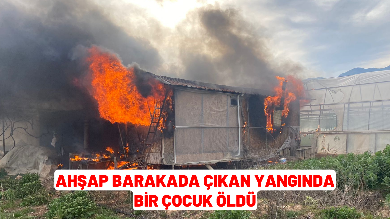 Muğla'da ahşap barakada çıkan yangında bir çocuk öldü