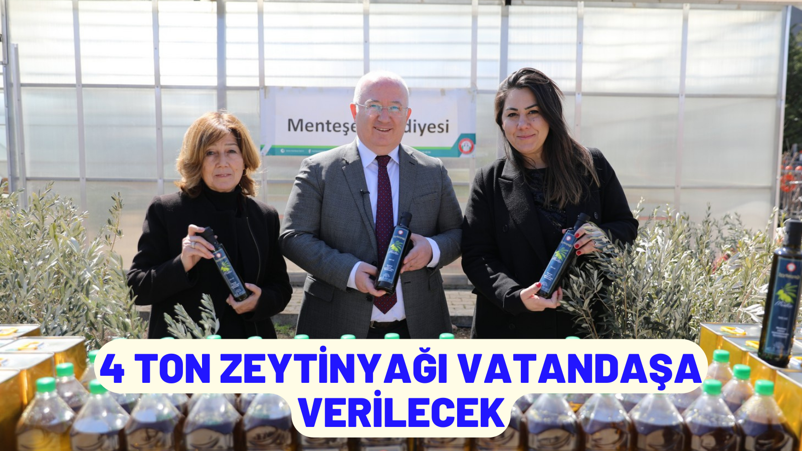4 TON ZEYTİNYAĞI VATANDAŞA VERİLECEK
