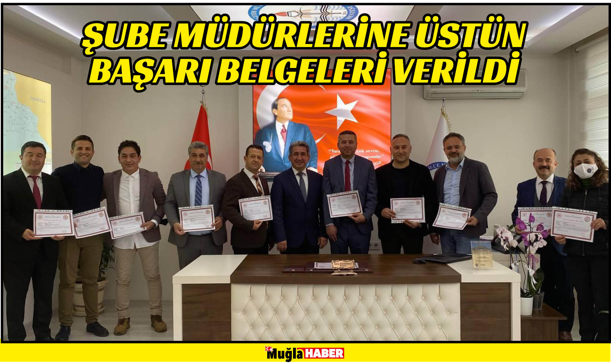 ÜSTÜN BAŞARI BELGELERİ VERİLDİ