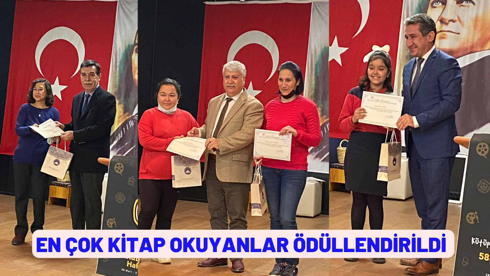 EN ÇOK KİTAP OKUYANLAR ÖDÜLLENDİRİLDİ