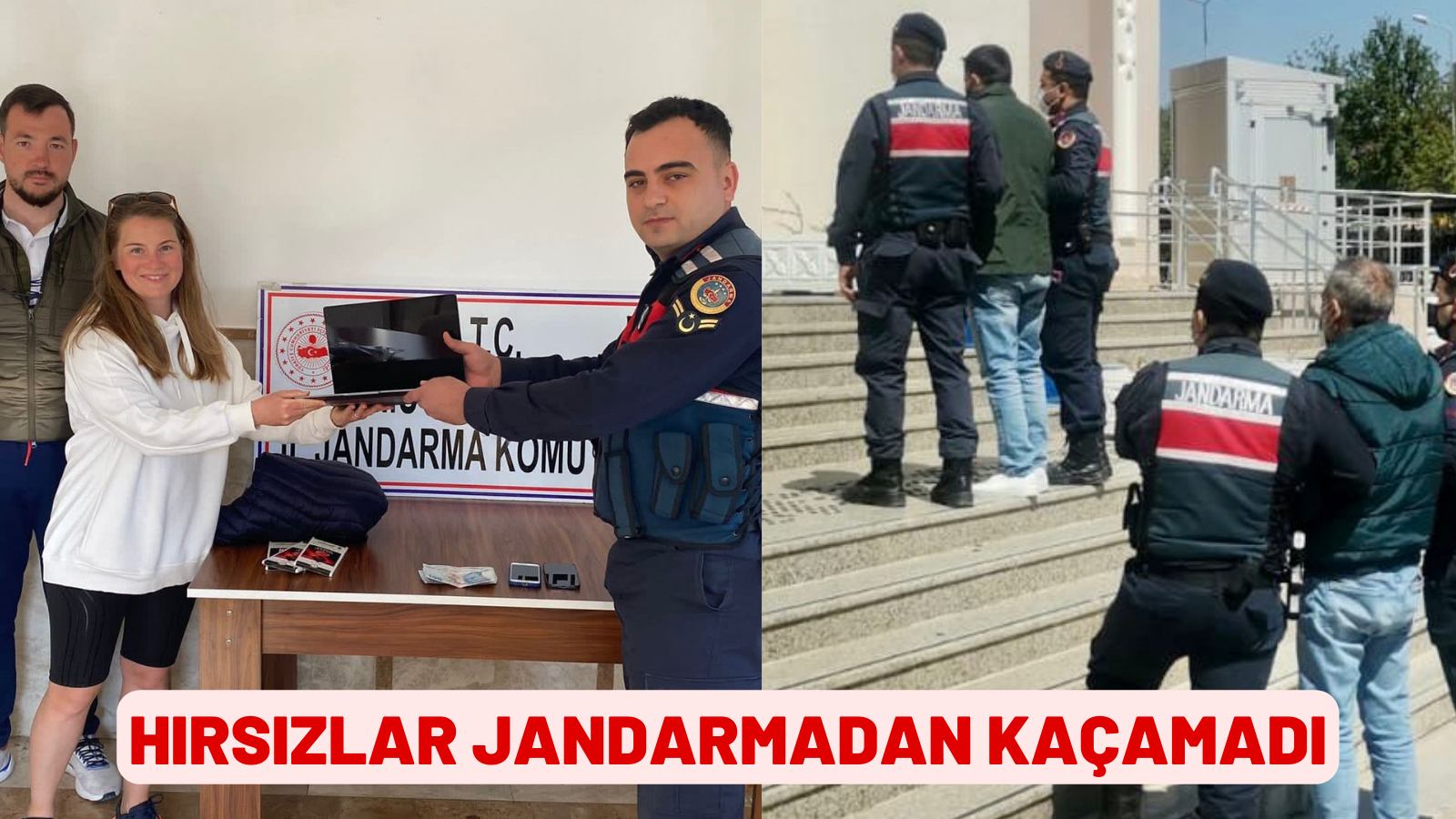 HIRSIZLAR JANDARMADAN KAÇAMADI