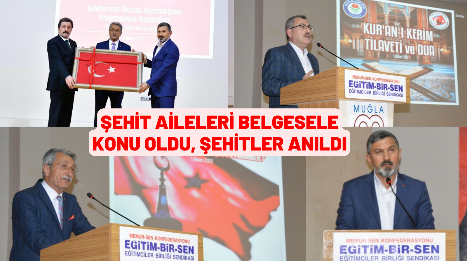 ŞEHİT AİLELERİ BELGESELE KONU OLDU, ŞEHİTLER ANILDI