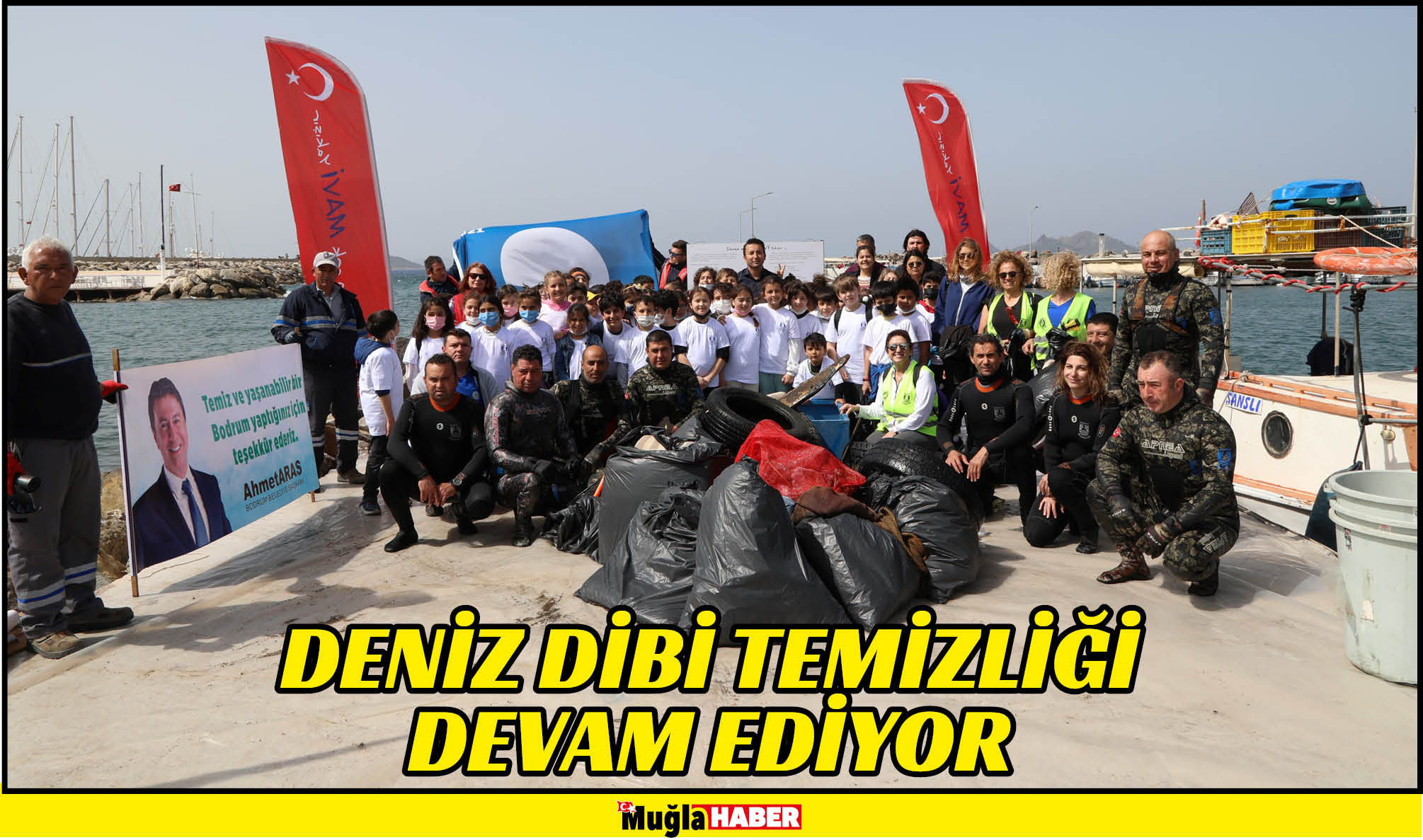 DENİZ DİBİ TEMİZLİĞİ DEVAM EDİYOR