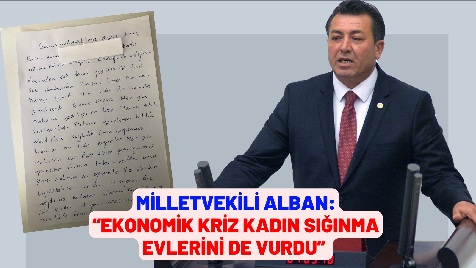 CHP’Lİ ALBAN: “EKONOMİK KRİZ KADIN SIĞINMA EVLERİNİ DE VURDU”