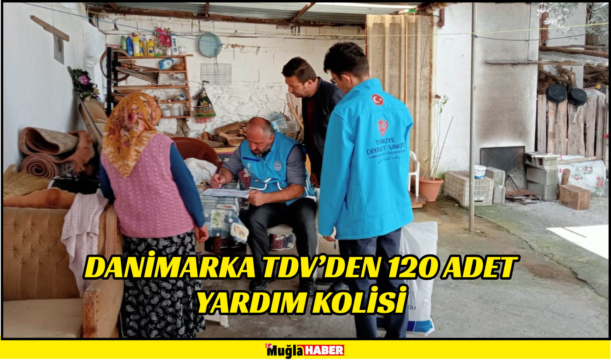 DANİMARKA TDV’DEN 120 ADET YARDIM KOLİSİ