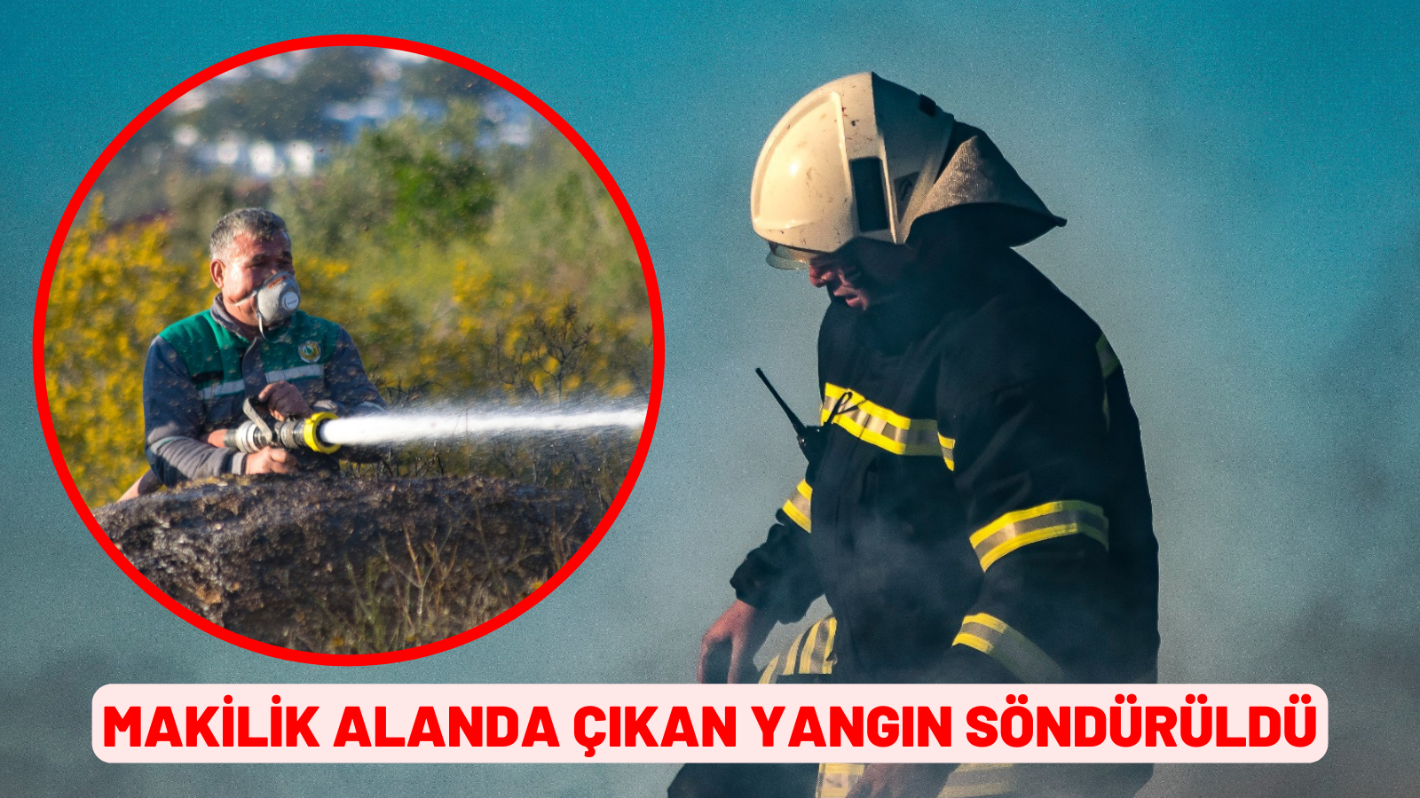 Makilik alanda çıkan yangın söndürüldü