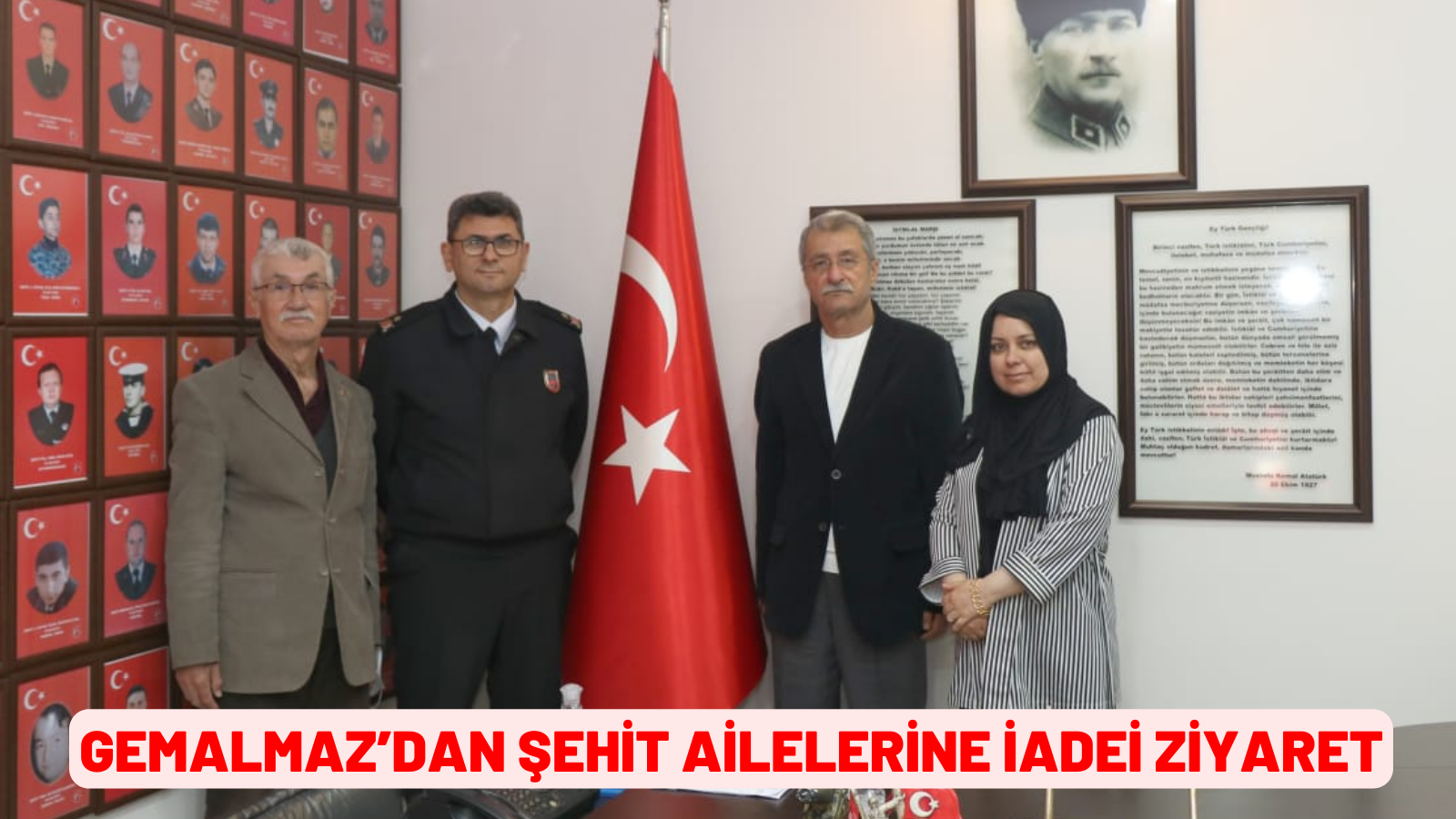 GEMALMAZ’DAN ŞEHİT AİLELERİNE İADEİ ZİYARET