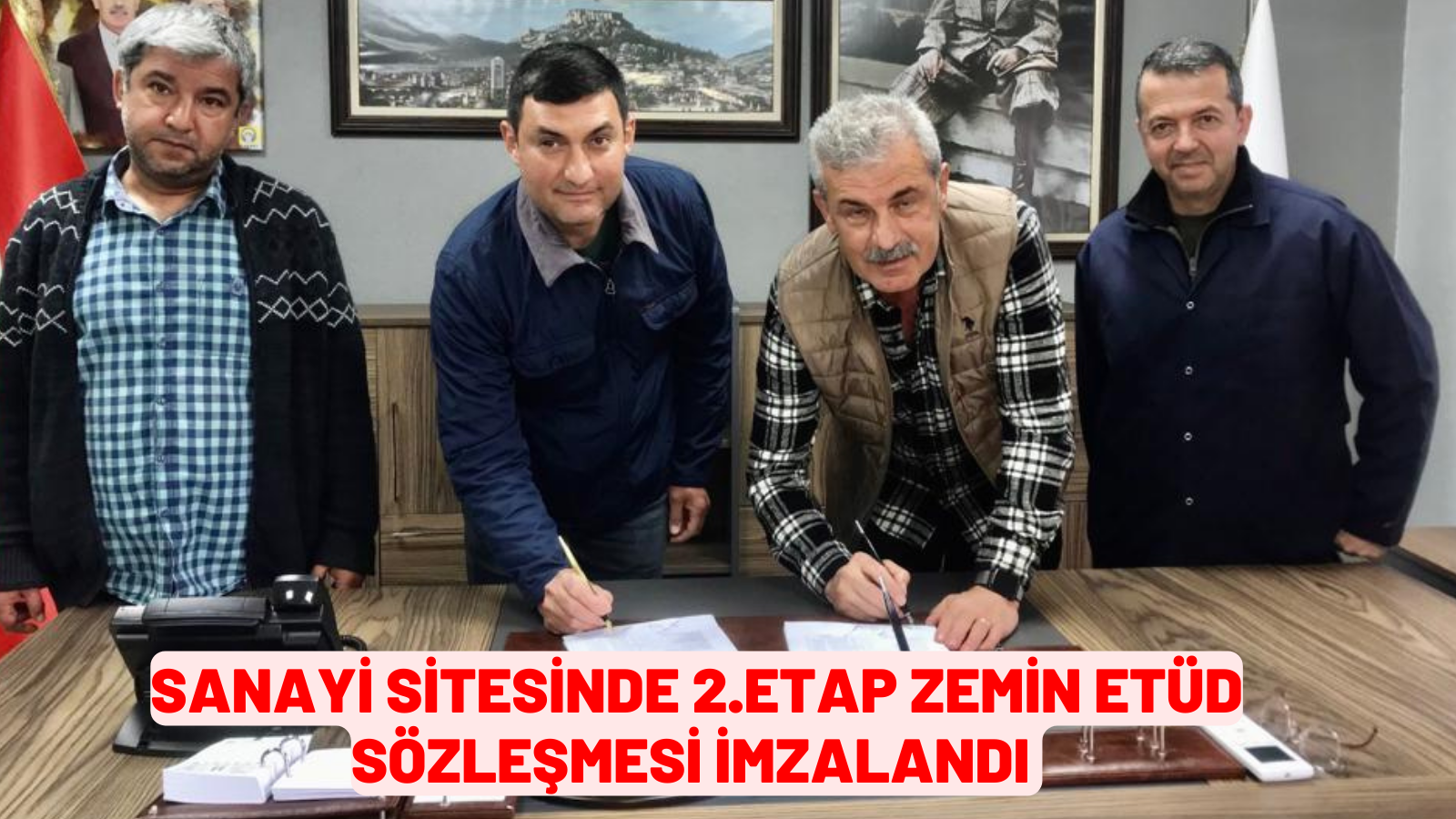 SANAYİ SİTESİNDE 2.ETAP ZEMİN ETÜD SÖZLEŞMESİ İMZALANDI