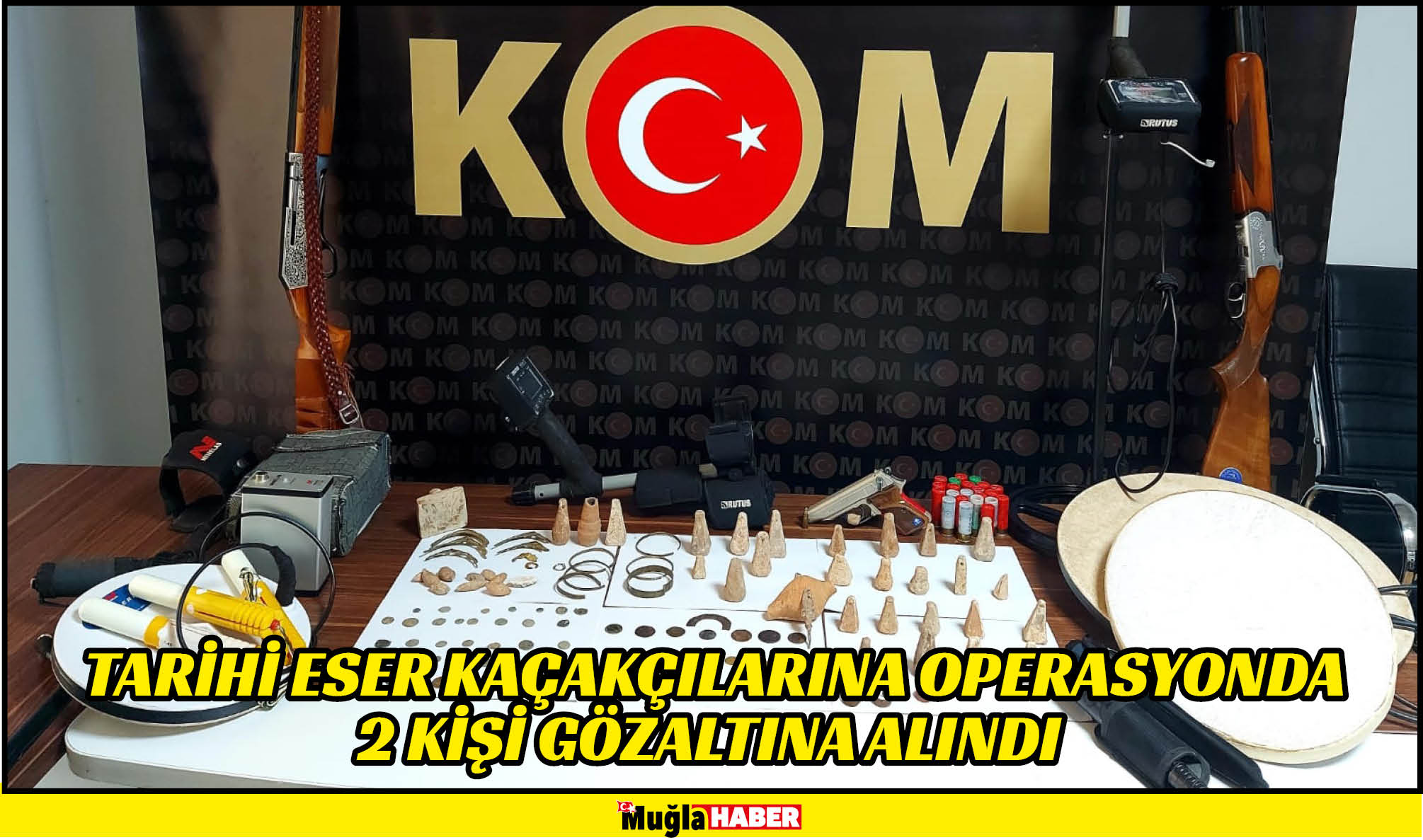  tarihi eser kaçakçılarına operasyonda 2 kişi gözaltına alındı