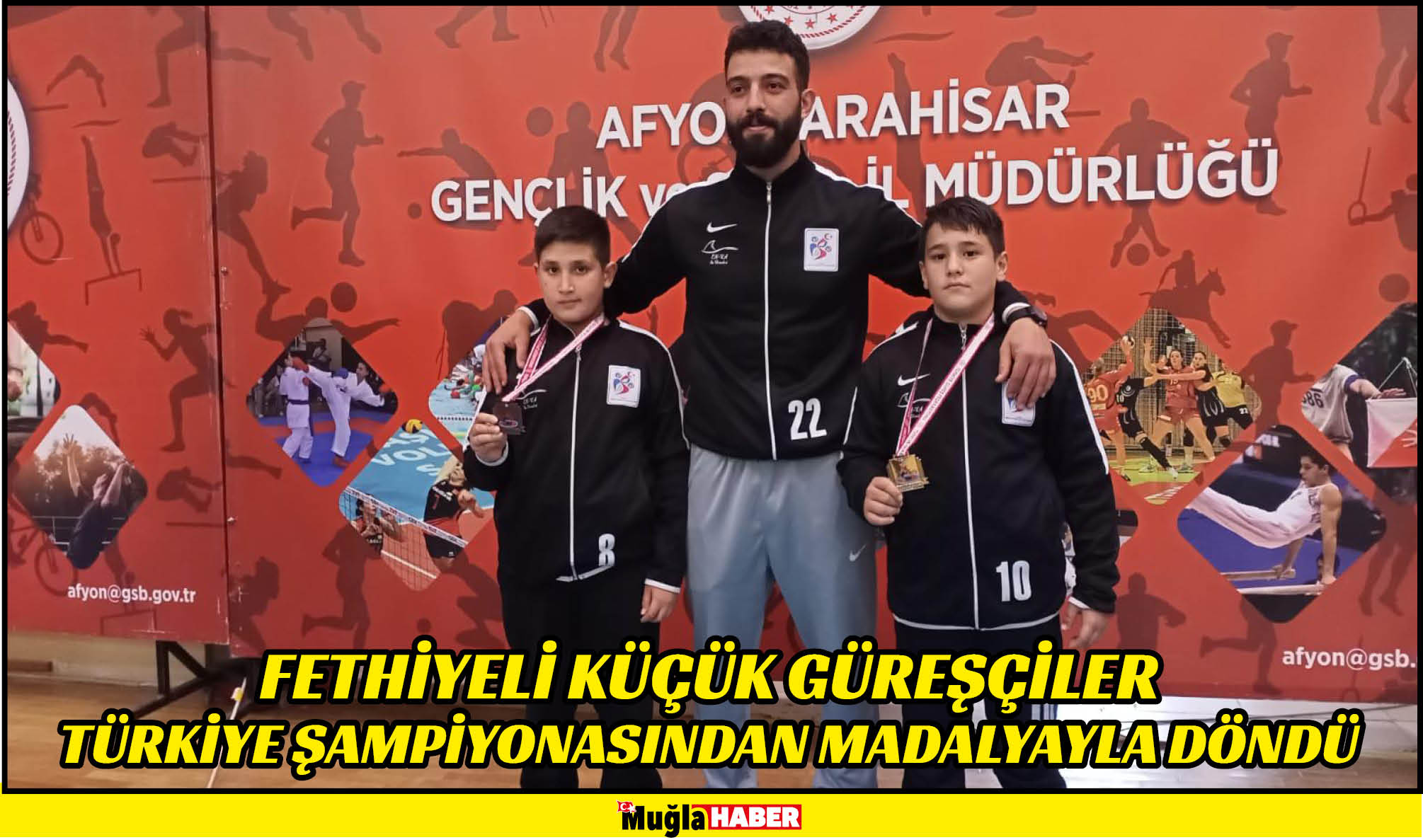 Fethiyeli küçük güreşçiler Türkiye şampiyonasından madalyayla döndü