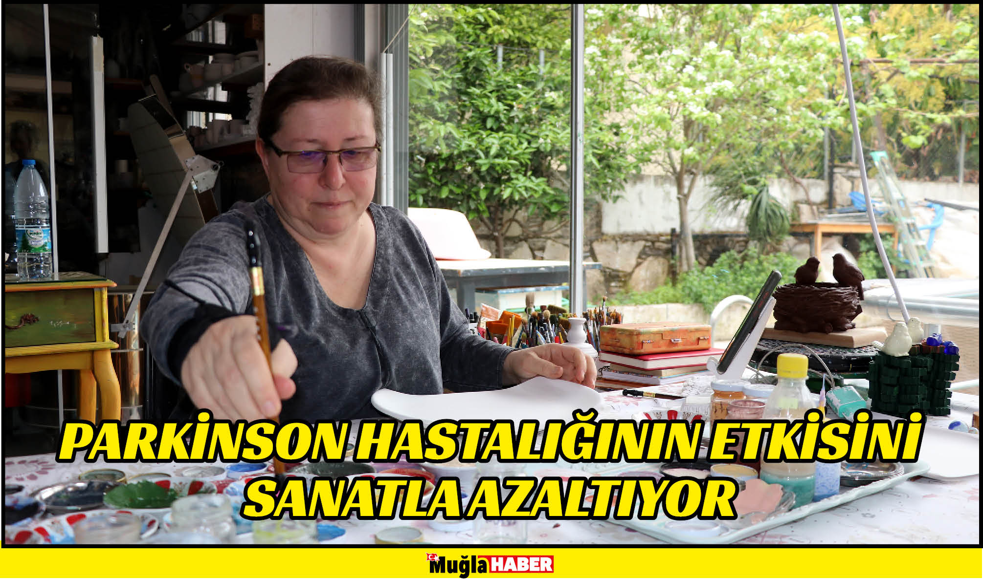 Parkinson hastalığının etkisini sanatla azaltıyor