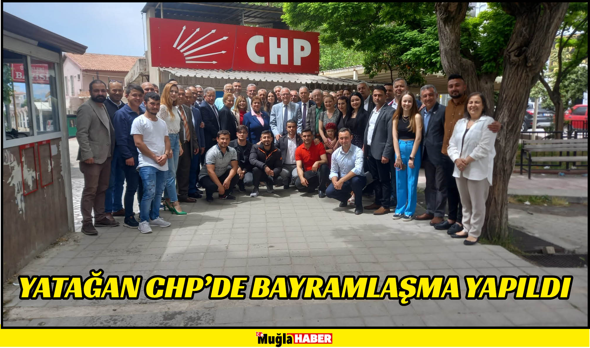 YATAĞAN CHP’DE BAYRAMLAŞMA YAPILDI