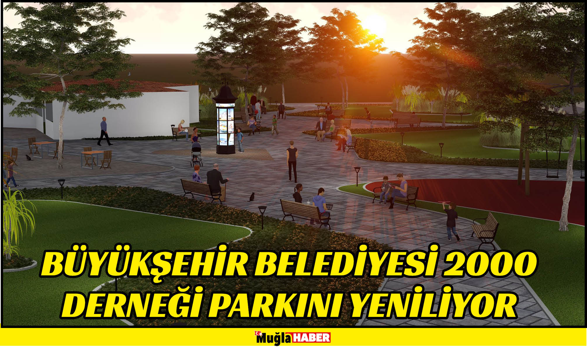 BÜYÜKŞEHİR BELEDİYESİ 2000 DERNEĞİ PARKINI YENİLİYOR