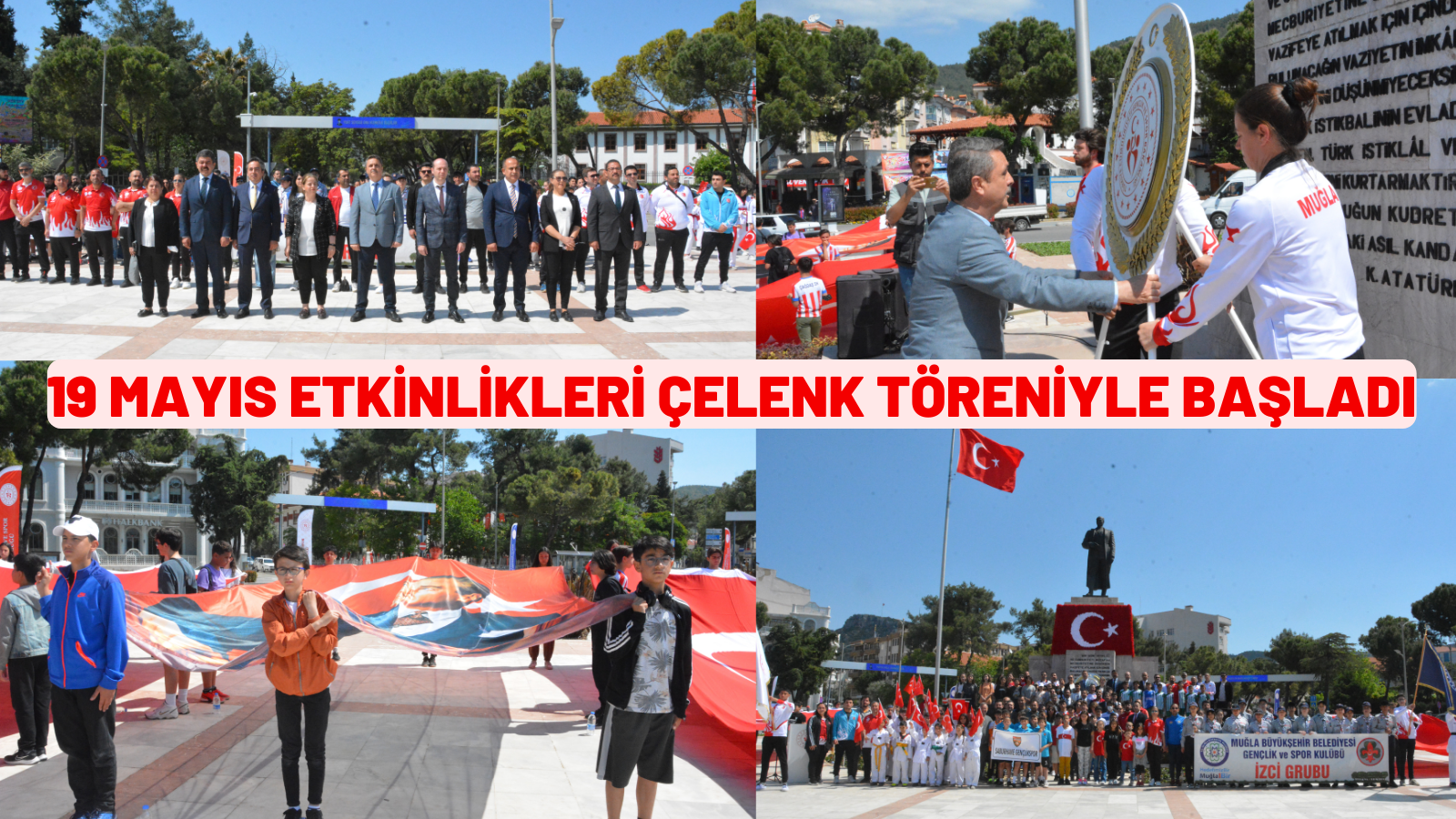 19 MAYIS ETKİNLİKLERİ ÇELENK TÖRENİYLE BAŞLADI