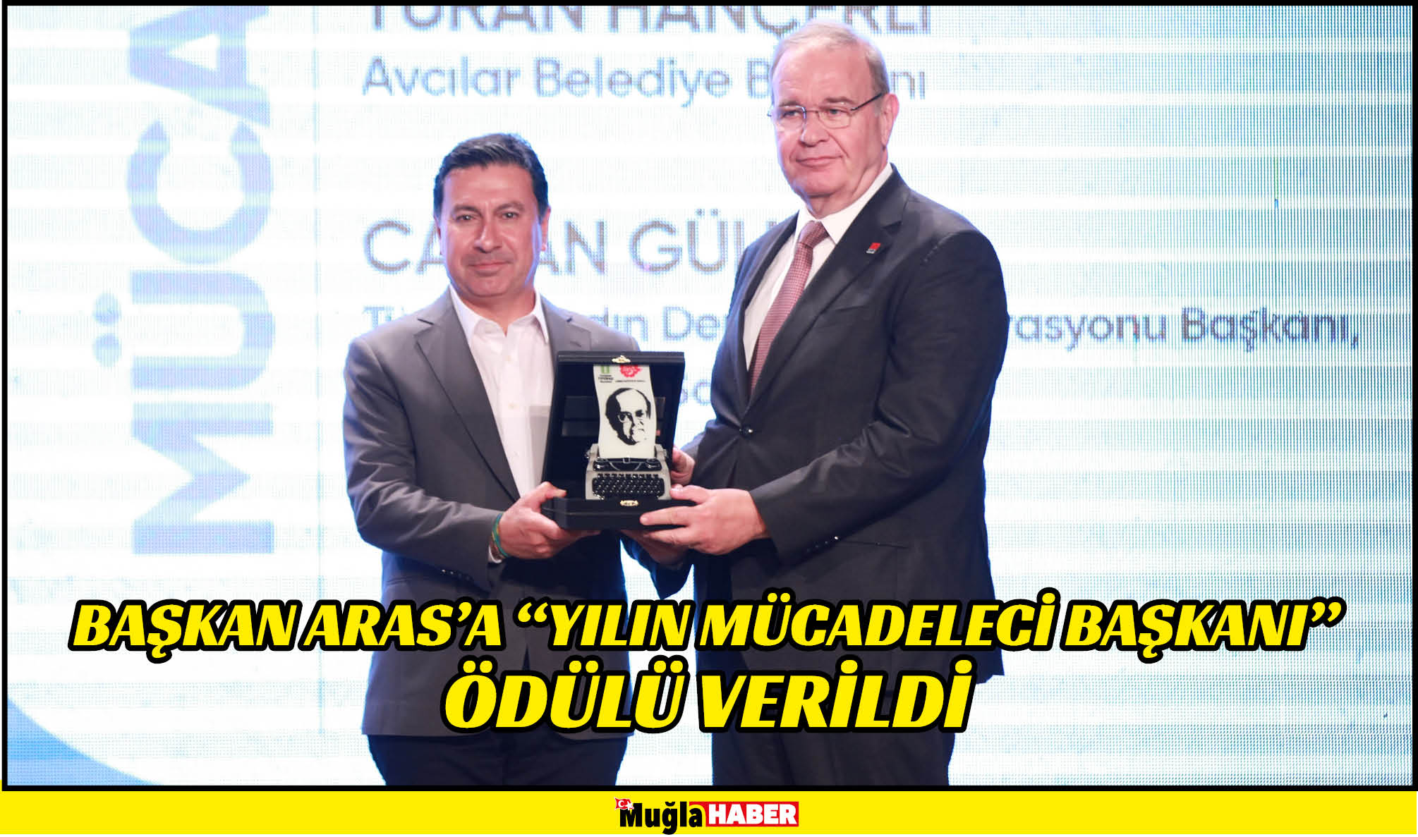 BAŞKAN ARAS’A “YILIN MÜCADELECİ BAŞKANI” ÖDÜLÜ VERİLDİ