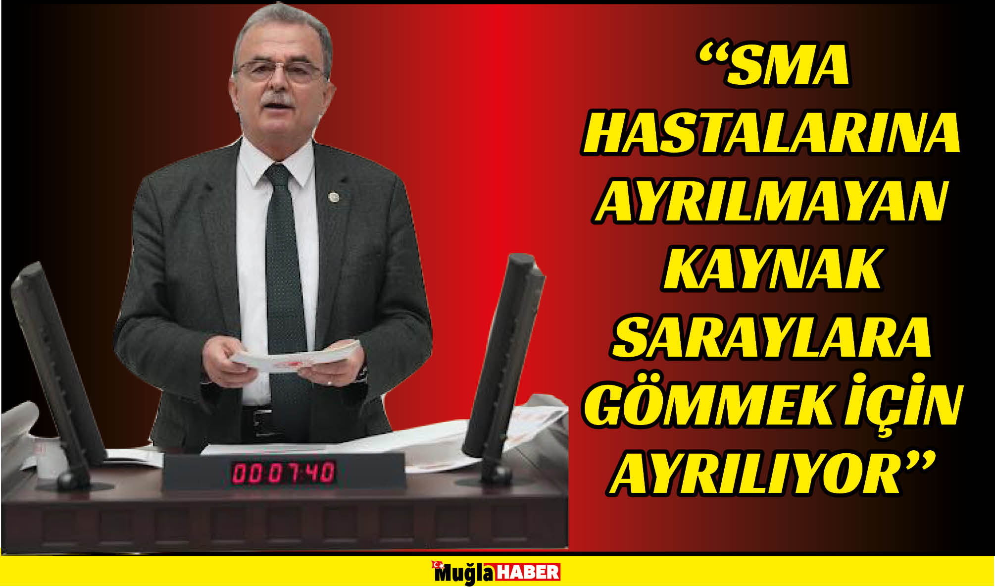 “SMA HASTALARINA AYRILMAYAN KAYNAK SARAYLARA GÖMMEK İÇİN AYRILIYOR”