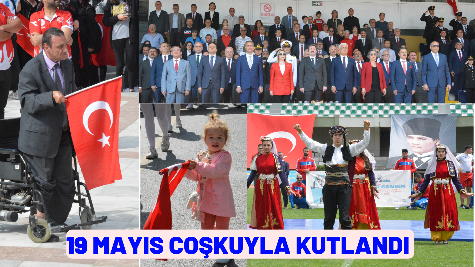 19 MAYIS COŞKUYLA KUTLANDI