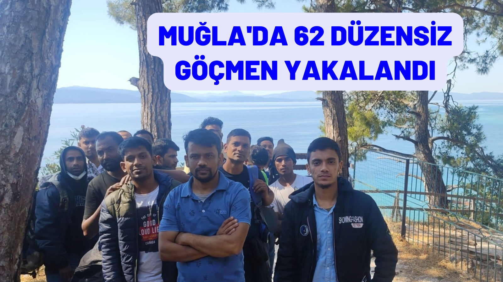 Muğla'da 62 düzensiz göçmen yakalandı