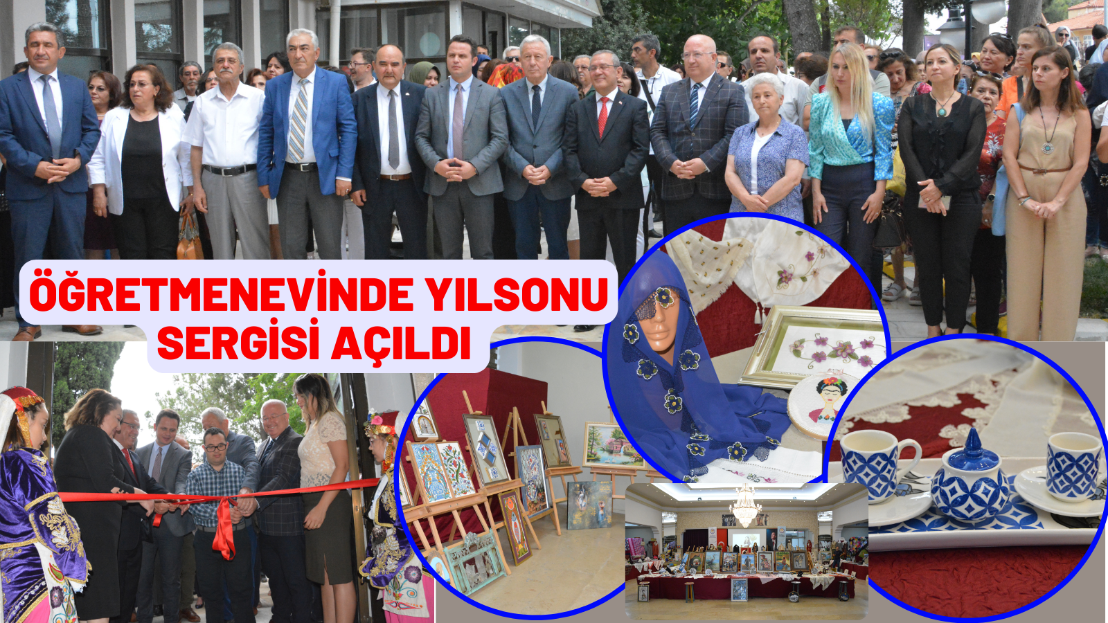 ÖĞRETMENEVİNDE YILSONU SERGİSİ AÇILDI