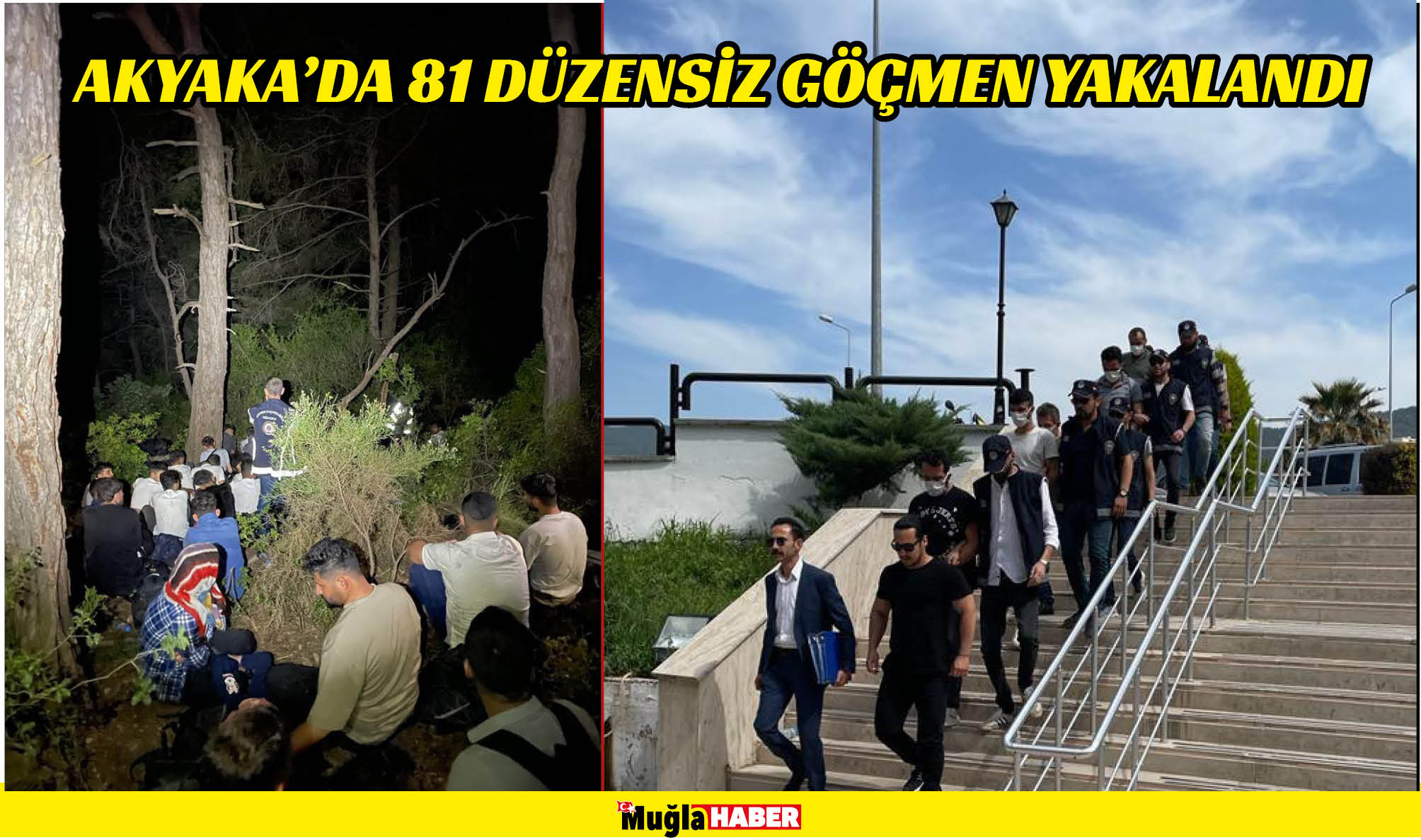 AKYAKA’DA 81 DÜZENSİZ GÖÇMEN YAKALANDI